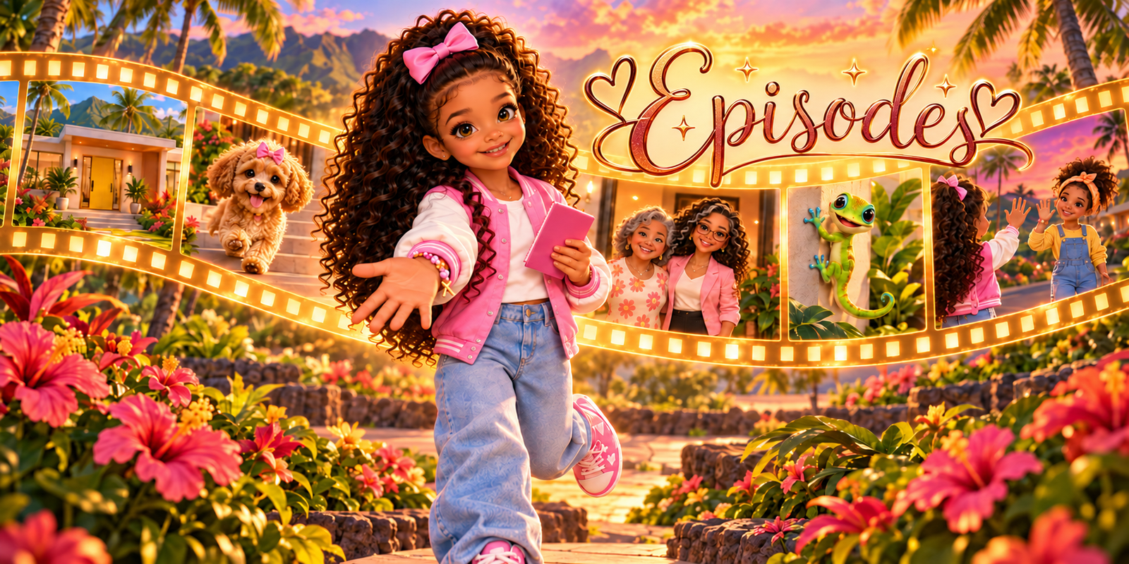 Xia welcomes you to Episodes in a golden tropical world of story frames.